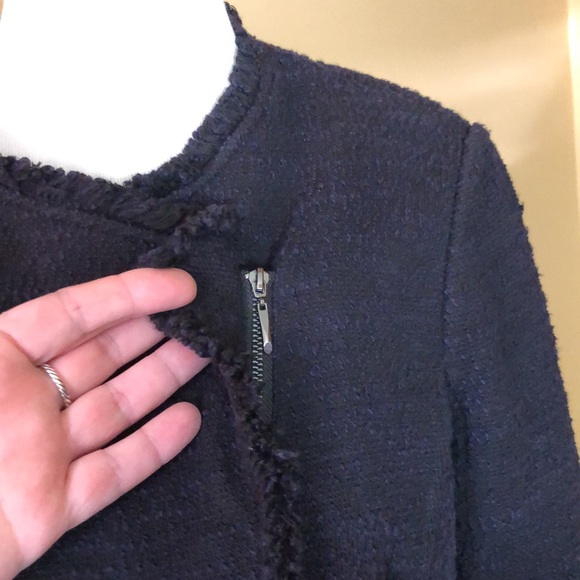 WHBM Whitehouse Blackmarket size Small Slight peplum Side-Zipper Front Career - Picture 8 of 16